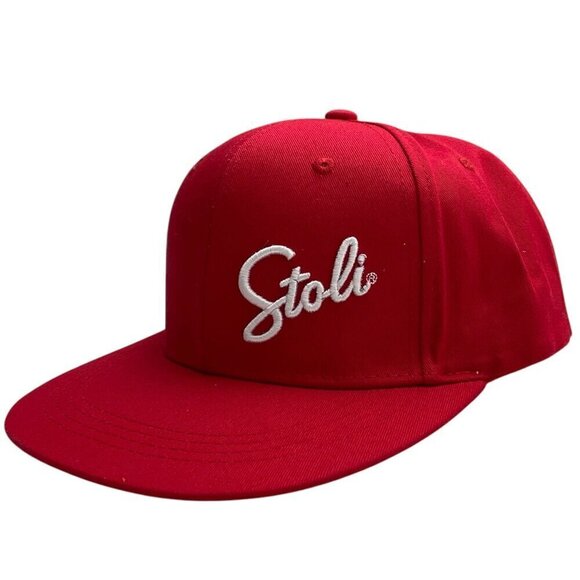 NEW Red Stoli Vodka Logo Baseball Cap Snapback All Cotton Trucker Hat - Picture 7 of 7